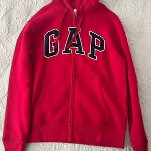 GAP Kids Bold Red Zip-Up Hoodie